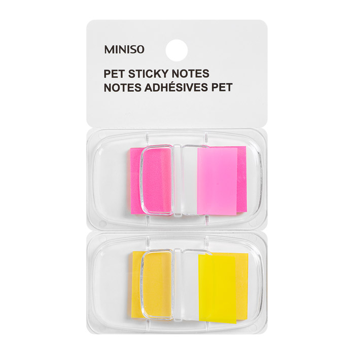 Notas adhesivas PET (2 colores)
