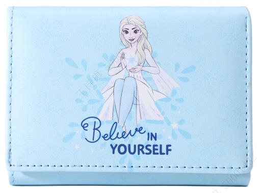 Disney Frozen Collection 2.0 Cartera corta triple para mujer (azul)