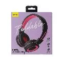 Foldable Head Phone  (Pink+Black)