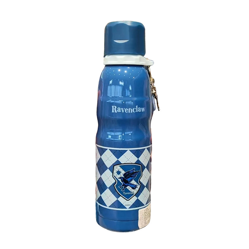 Botella térmica con dije de Harry Potter (600 ml) (azul)