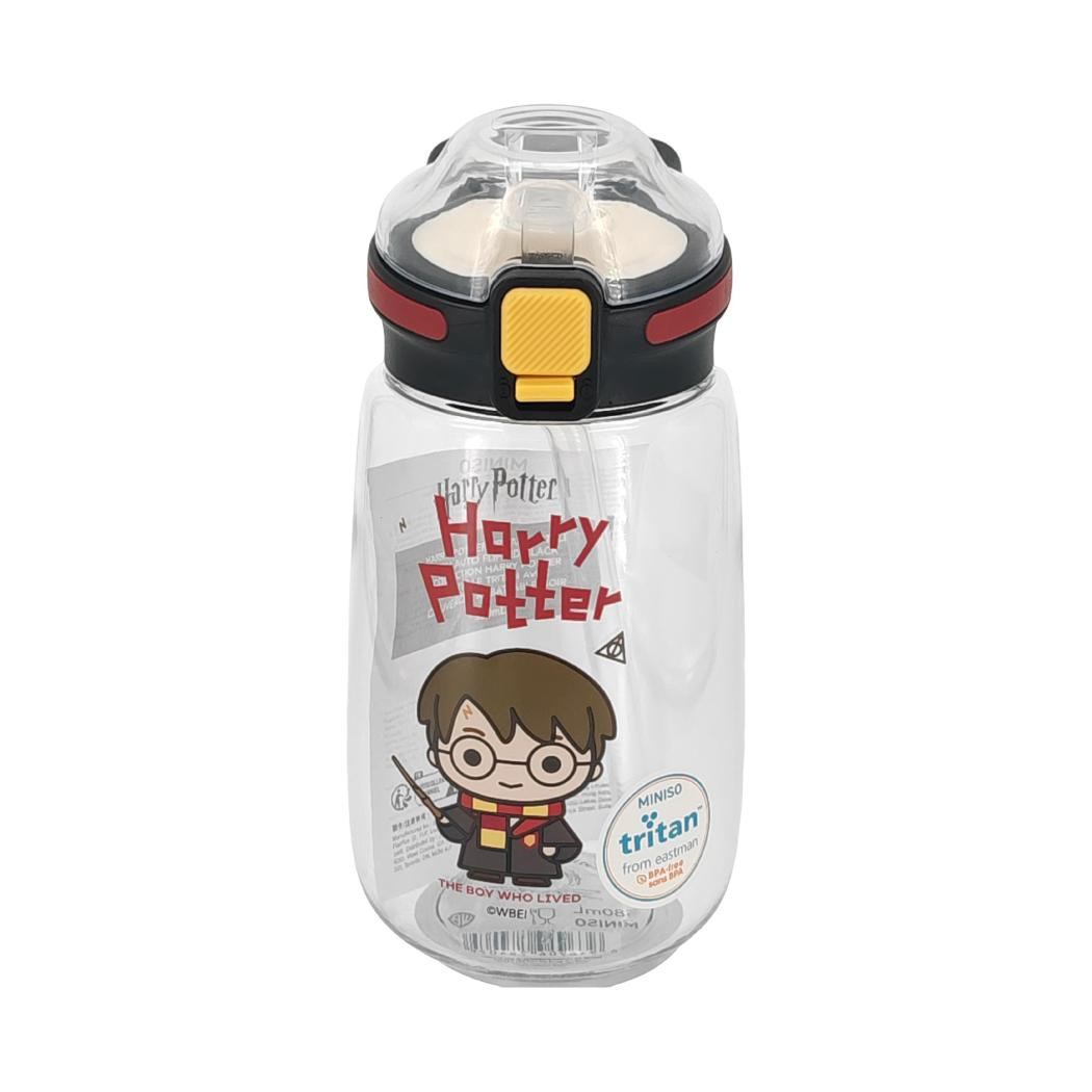 Botella TRITAN de Harry Potter con tapa abatible automática (580 ml) (negro)