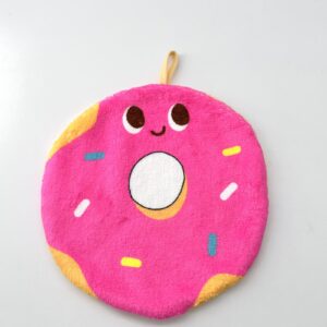 Happy Foods Collection Irregular Shaped Hand Towel (Assorted Colors)