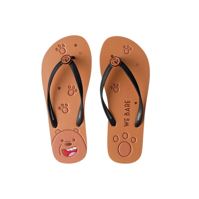 We Bare Bears Collection 5.0 Women's Flip-Flops(Grizz,35-36)