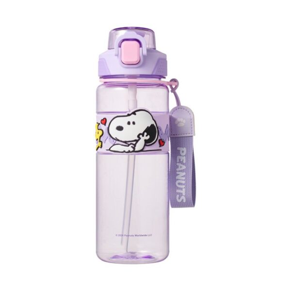 Snoopy Colorful Life Collection Tritan Bottle with Strap and Sleeve (800mL)(Purple)