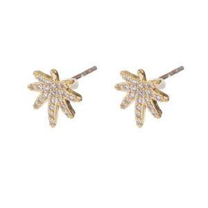 Maple Leaf Earrings in Pairs