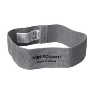 MINISO Sports - Yoga Resistance Band for Legs and Butt (Thin)(Gray)