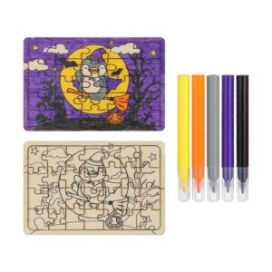 Plywood Coloring Puzzle 10*15cm(Penguin)