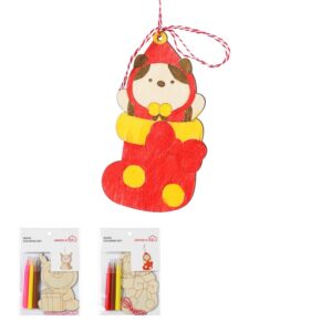 Mini Family Series Coloring Plywood Decor Set
