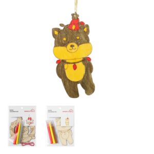 Mini Family Series Coloring Plywood Decor Set