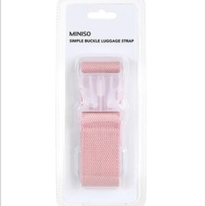 Simple Buckle Luggage Strap (Pink)