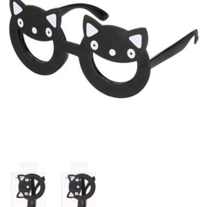 Black Cat Party Glasses