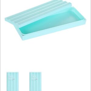 Solid Colour Wave Pencil Case (Mint)