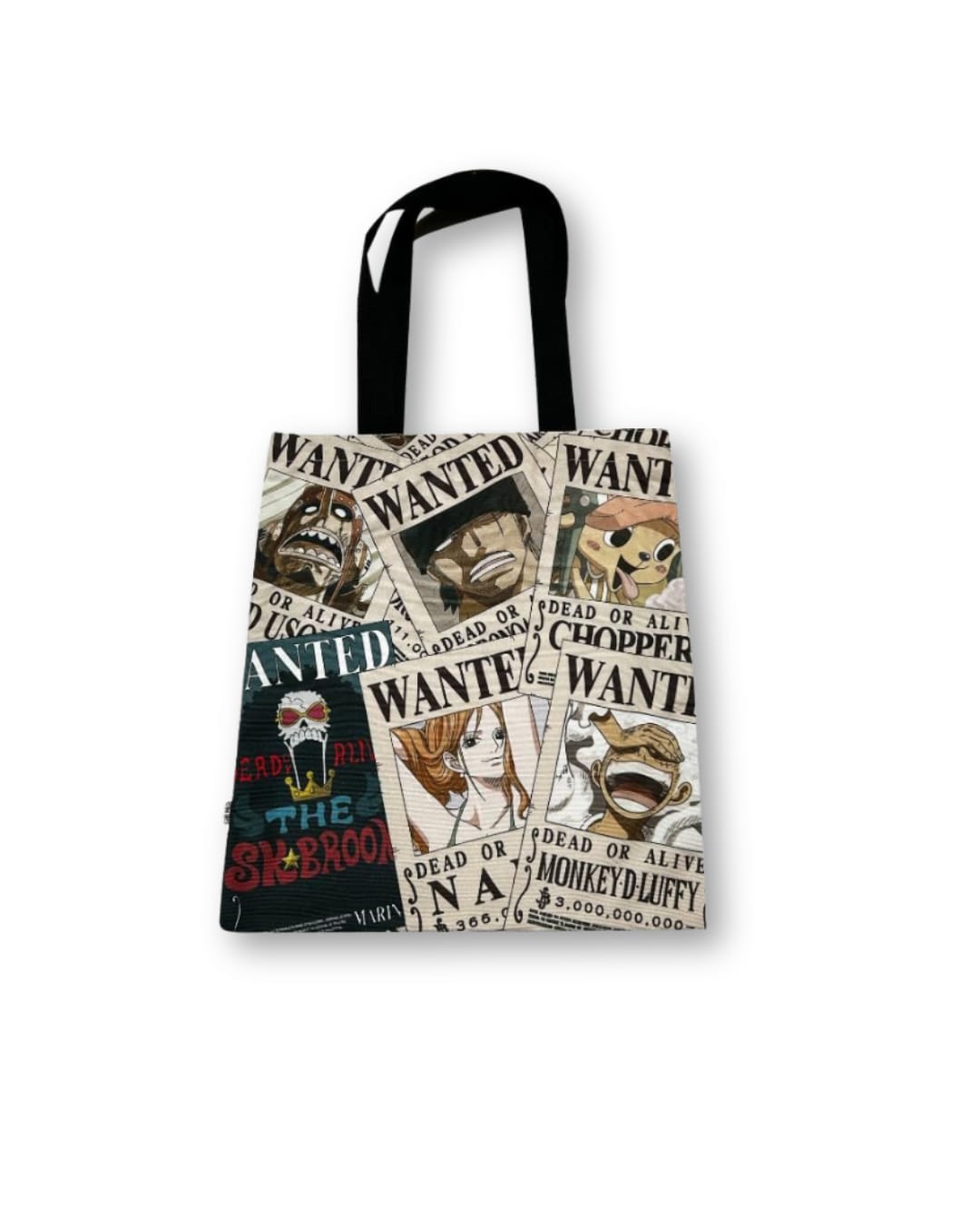 One Piece Classic Collection All Over Print Flat Shopping Bag