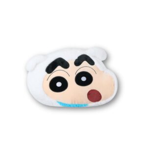 Crayon Shinchan Super Costume Adventure Collection 16in. Head-Shape Pillow(Shiro)