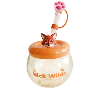 Disney Zootopia Collection Figurine Straw Bottle 600mL(Nick)