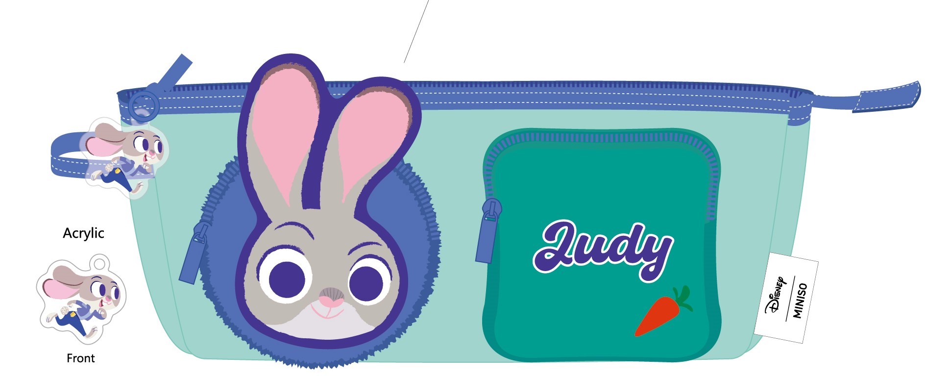 Disney Zootopia2 Collection Multi-Pocket Stationery Case (Judy)