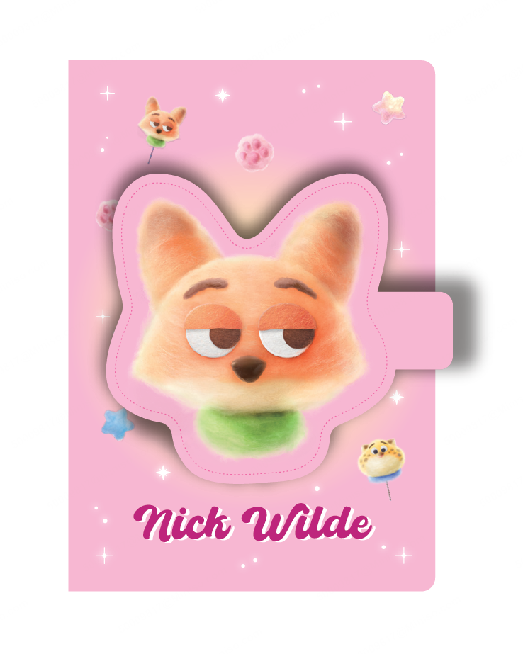 Disney Zootopia 2 Collection A5 3D Figure Stress-relief Magnetic Snap Book (80 Sheets) (Nick)