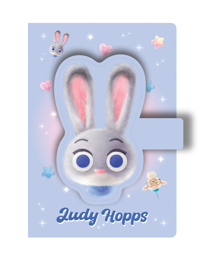 Disney Zootopia 2 Collection Figure Stress-relief Wire-bound Book (80 Sheets) (Judy)