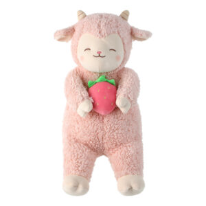 Lazy Sheep Plush Toy (with Strawberry)
