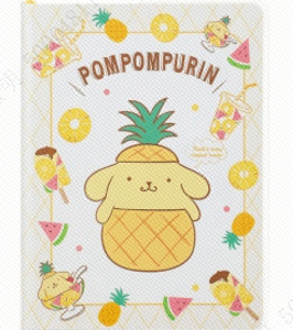 Sanrio Characters Collection 64K Colorful Sheets Book with EVA Cover - 96 Sheets(Pompompurin)