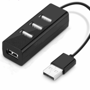 4-Port USB Hub. Model: E-WC2-21213-B (Black)