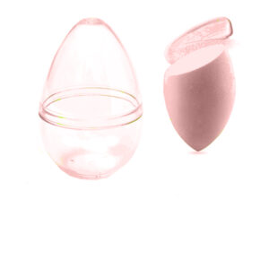 Slanted Makeup Sponge with Transparent Travel Case(Sakura)