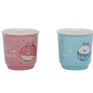 MINI FAMILY SWEETS BUNBUN COLLECTION Ceramic Coffee Cups (2 pcs)