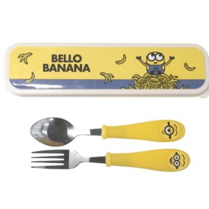 Minions Collection Flatware Set (Fork & Spoon)(Yellow)