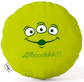 Disney 100 Smile Faces Collection Round Pillow(Alien)