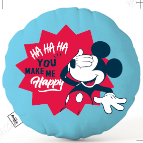Disney 100 Smile Faces Collection Round Pillow(Mickey)
