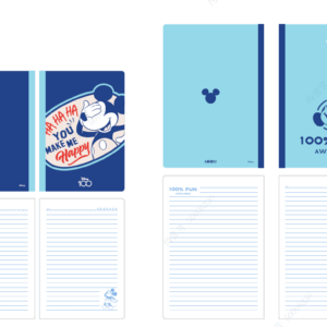 Disney 100 Smile Faces Collection A5 & B5 Stitch-bound Book Set (Mickey)