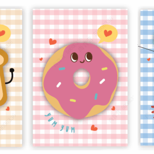 Happy Foods Collection B5 Stitch-bound Book (B) (40 Sheets) (3 Assorted Models)