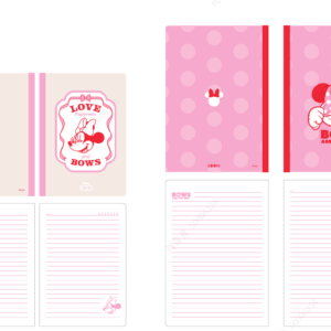 Disney 100 Smile Faces Collection A5 & B5 Stitch-bound Book Set (Minnie)