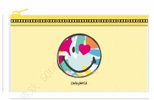 SmileyWorld Collection 2.0 PVC Transparent Stationery Case (14.3x7.8cm)