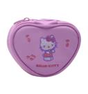 Monedero bordado en forma de corazón de Hello Kitty, colección de personajes de Sanrio