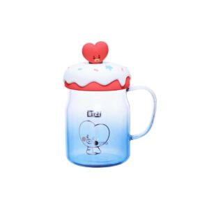 BT21 BABY Collection Glass Mug with Lid & Decoration 640mL (TATA)