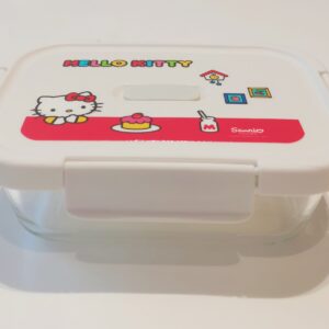 Hello Kitty Classic Style Glass Food Container 640mL