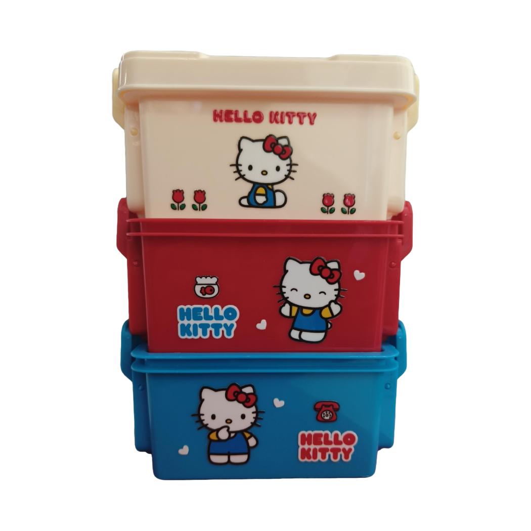 Hello Kitty Classic Style Storage Boxes with Buckles (3 pcs)