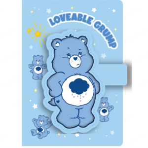 Care Bears Collection A5 3D Figure Stress-relief Magnetic Snap Book (80 Sheets) (Grumpy Bear)