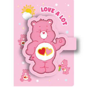 Care Bears Collection A5 3D Figure Stress-relief Magnetic Snap Book (80 Sheets) (Love-A-Lot Bear)